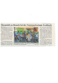 Ökomobil zu Beasuch bi der Naturparkschule Eschbach, Dreisamtäler 7.07.2022